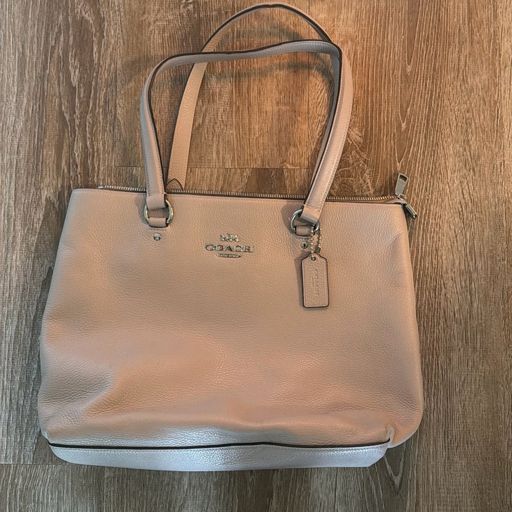 Leather Top Handle Coach Bag